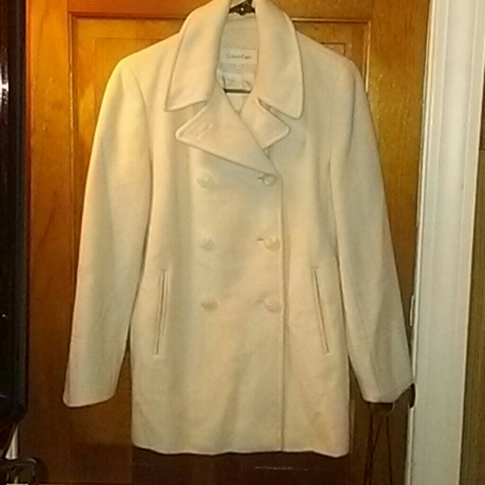 A  Pea Coat.Its an off white color